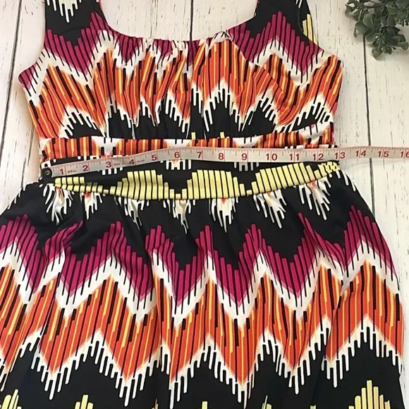 Multicolor Sleeveless Maxi Dress - Picture 8 of 9